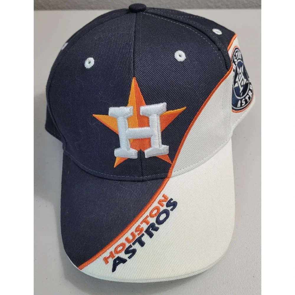 '47 Houston Astros Baseball Cap MLB OSFA Navy White Orange Embroidered Patch